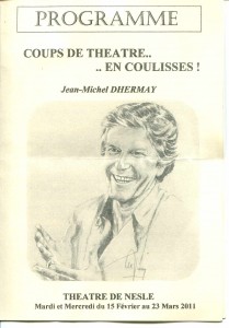 j m dhermay Jean-Michel DHERMAY, Coup de théâtre... en coulisses.